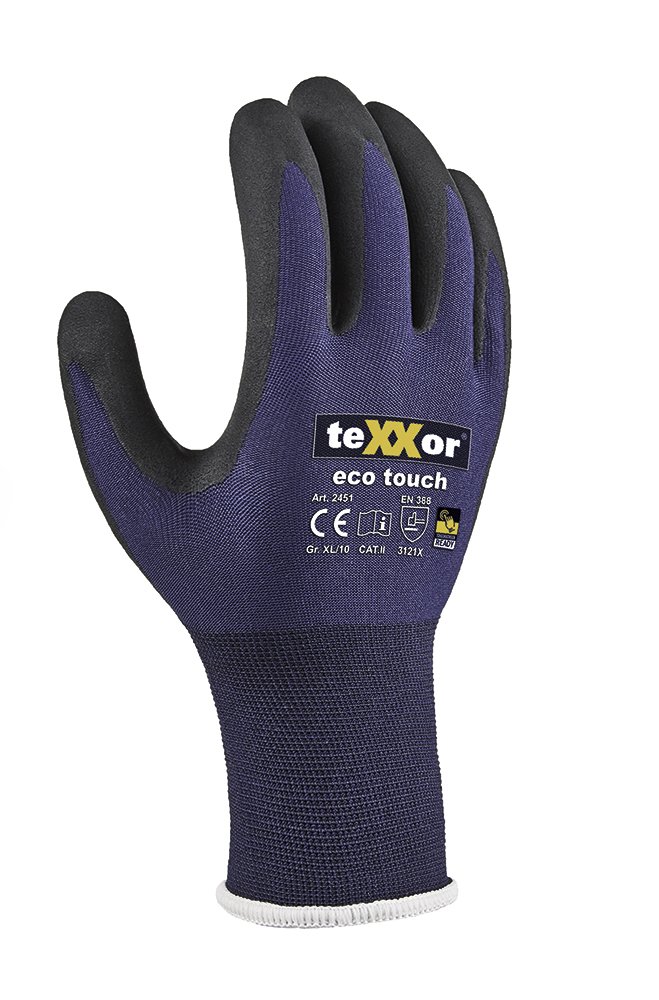 teXXor® Nylon-Strickhandschuhe 'eco touch®', 7 