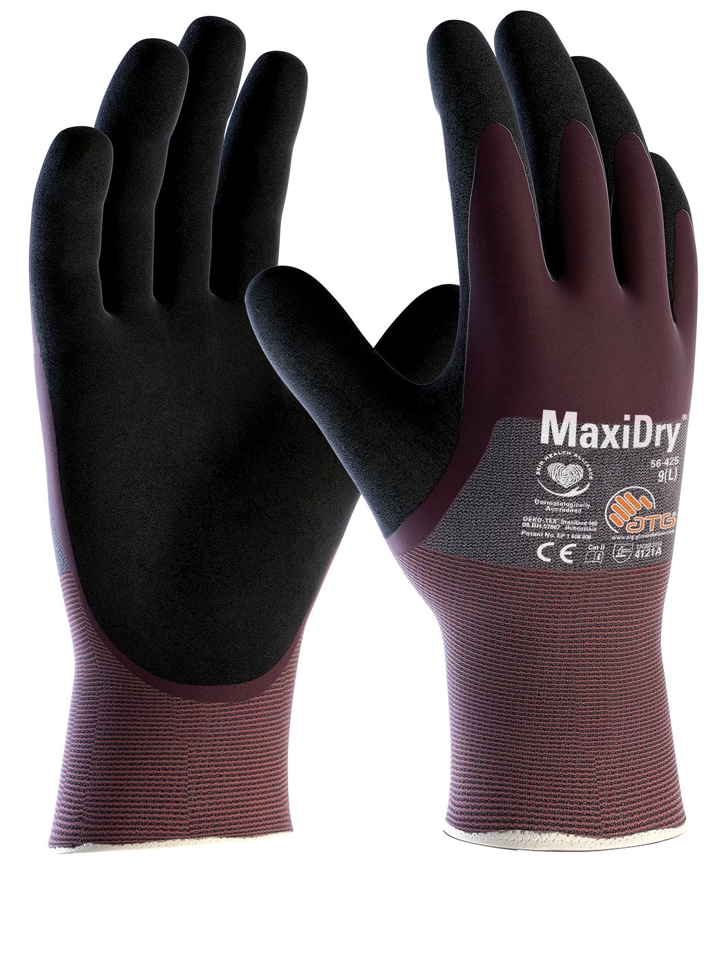 MaxiDry®  Nylon-Strickhandschuhe '(56-425)', 9 