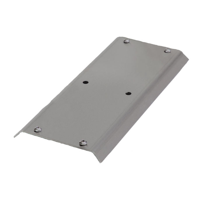 Modellbeispiel: Adapterplatte für Reihenanlehnbügel -Kalchas- aus Stahl, feuerverzinkt (Art. 41098)