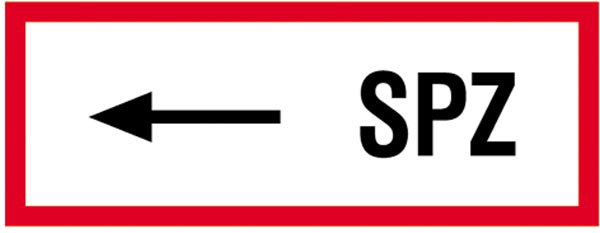Hinweisschild, SPZ (linksweisend)