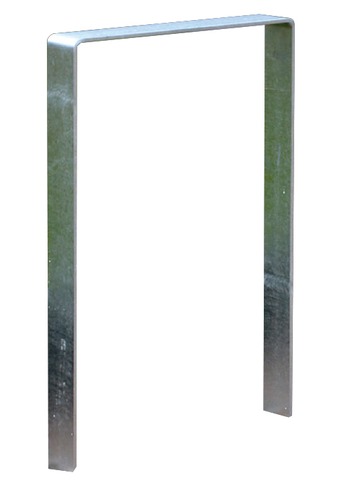 Modellbeispiel: Anlehn-/Absperrbügel -Wolfsburg- aus Stahl, Höhe 800 mm, zum Einbetonieren (Art. 10948)