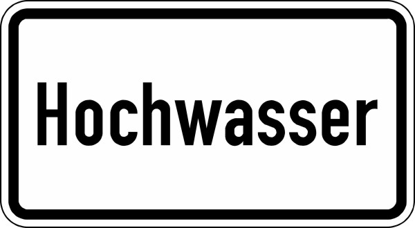 Modellbeispiel: VZ Nr. 1007-51 (Hochwasser)