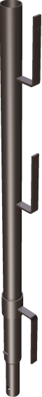 Modellbeispiel: Geländerpfosten für Universal- und Kurbelgerüstböcke (Art. 11277)