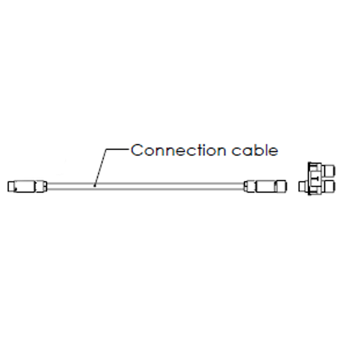Technische Ansicht: Verbindungskupplung inkl. Kabel und Y-Stück für 'B-Bike Charge' oder 'Sheffield Charge'