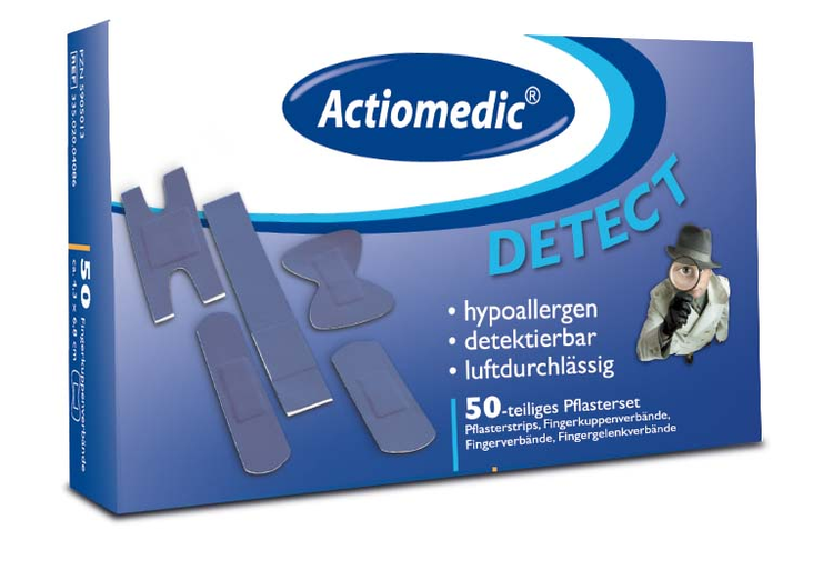 Modellbeispiel: Pflasterset Actiomedic® -Detect- (Art. 33247)