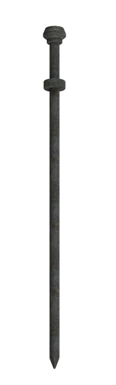 Modellbeispiel: Erdnagel Typ 2 mit doppeltem Kopf, Durchmesser Ø 25 mm (Art. 322507)