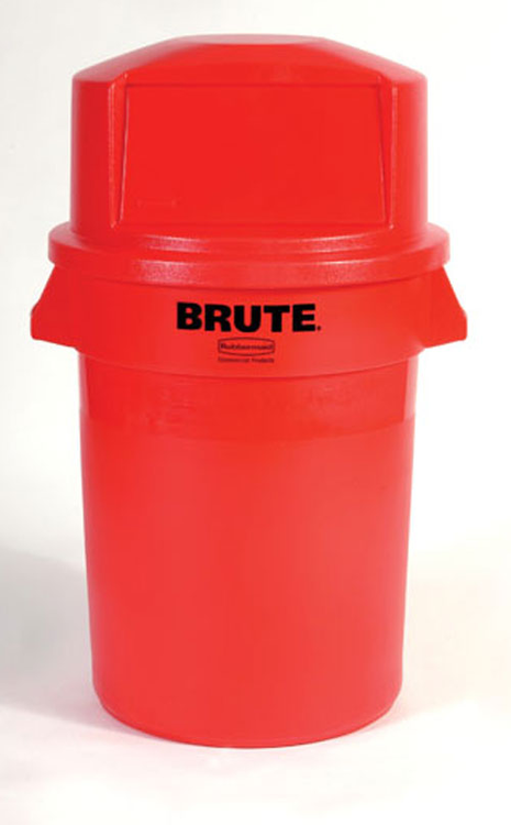 Kuppelaufsatz für Container 'BRUTE' Rubbermaid 166,5 Liter aus PE, rot
