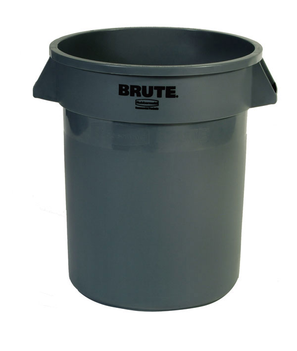 Modellbeispiel: Abfallcontainer -BRUTE- Rubbermaid, 75,7 Liter, in grau, ohne Deckel (Art. 12575)
