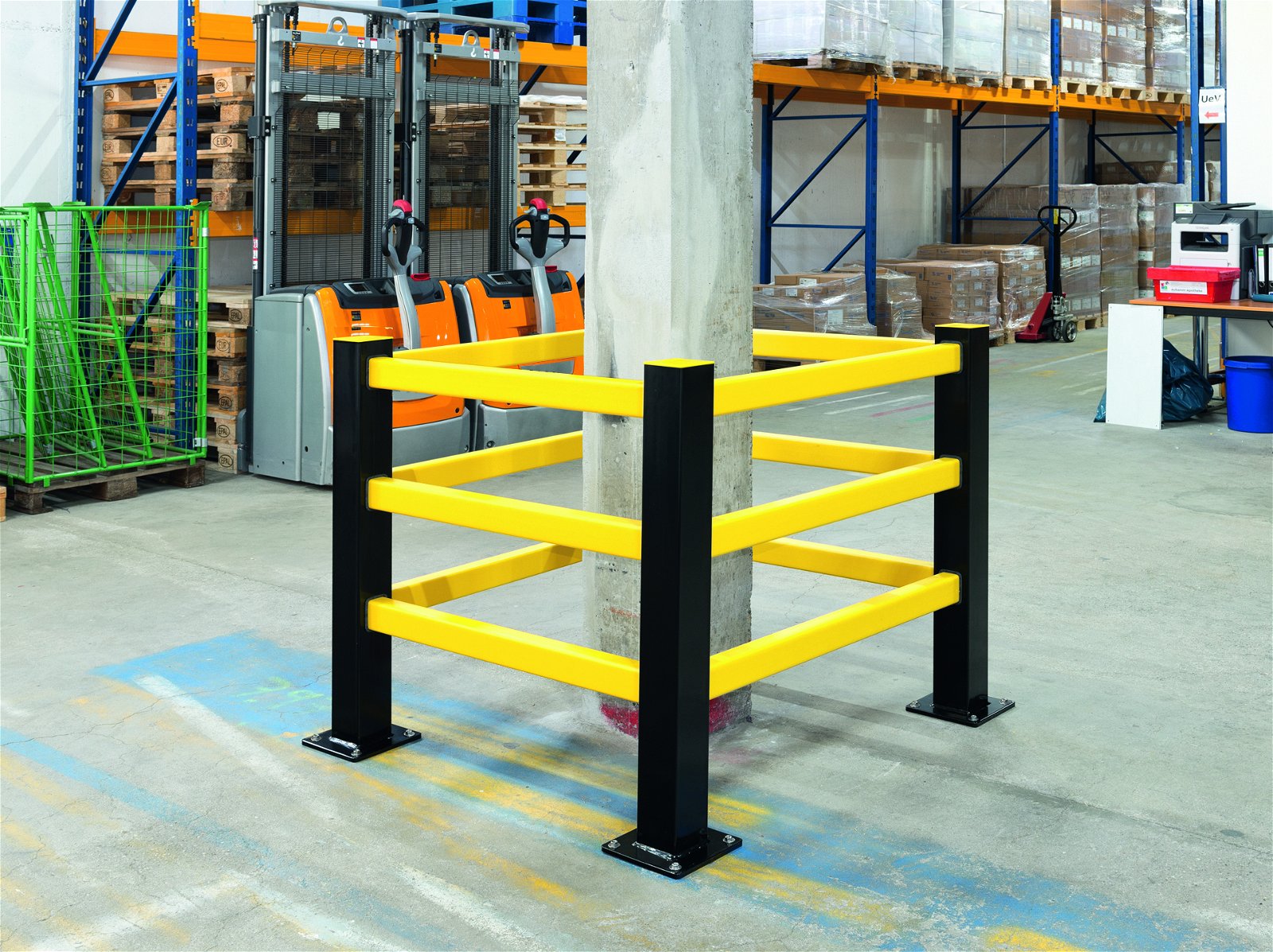 Säulenschutz Komplett-Set 'Hybrid', Säulenmaß 700-900 mm, Höhe 1000 mm, zum Aufdübeln