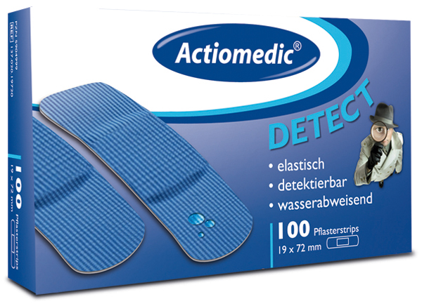 Pflasterstrips Actiomedic® -Detect- für den Lebensmittelbereich