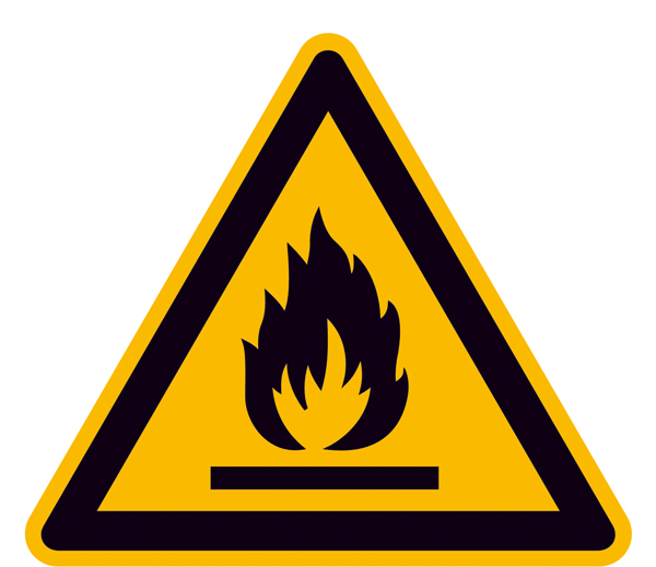 Modellbeispiel: Warnschild Warnung vor feuergefährlichen Stoffen (Art. 21.0151)