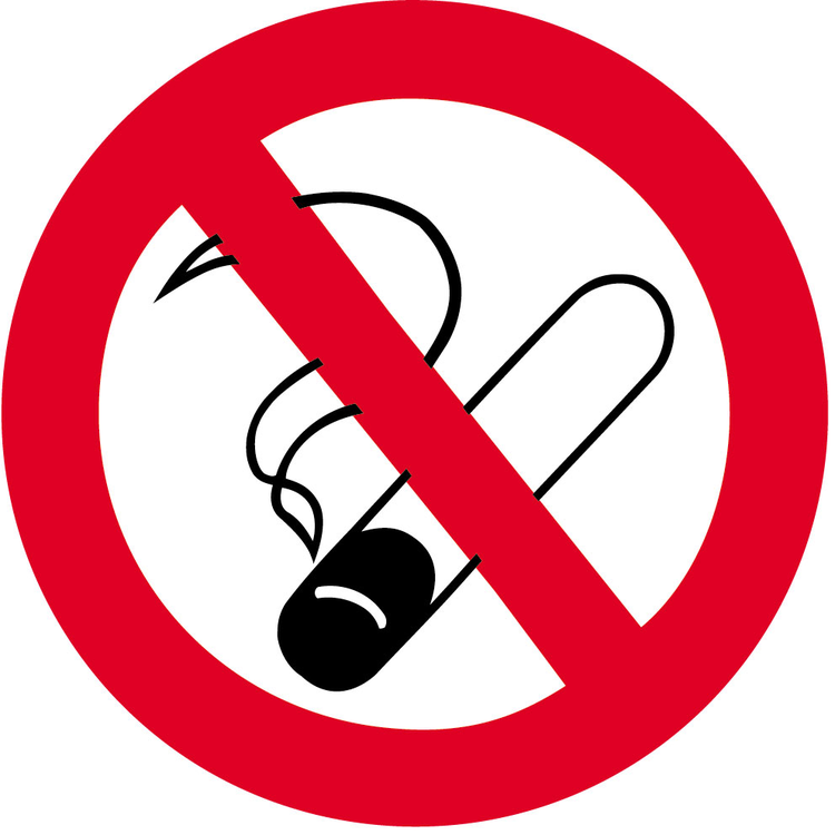 Sonderschild, Rauchen verboten