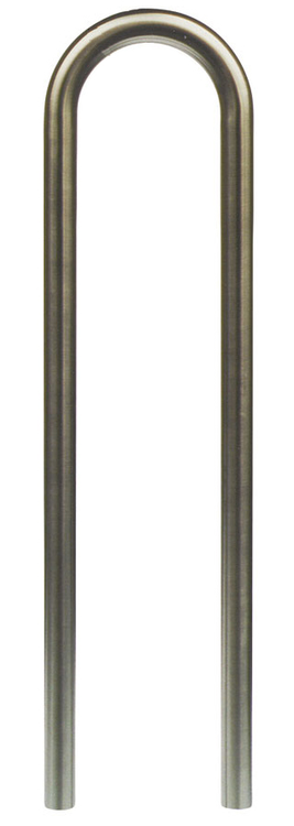 Modellbeispiel: Anlehn-/Absperrbügel -Bern-  Ø 48 mm aus Stahl, Höhe 1000 mm, zum Einbetonieren (Art. 448.70)