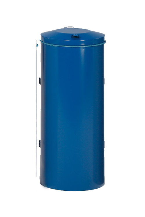 Modellbeispiel: Müllsackständer -Cubo Fausto- 120 Liter aus Stahl, mit Doppeltür, in enzianblau (Art. 16901)