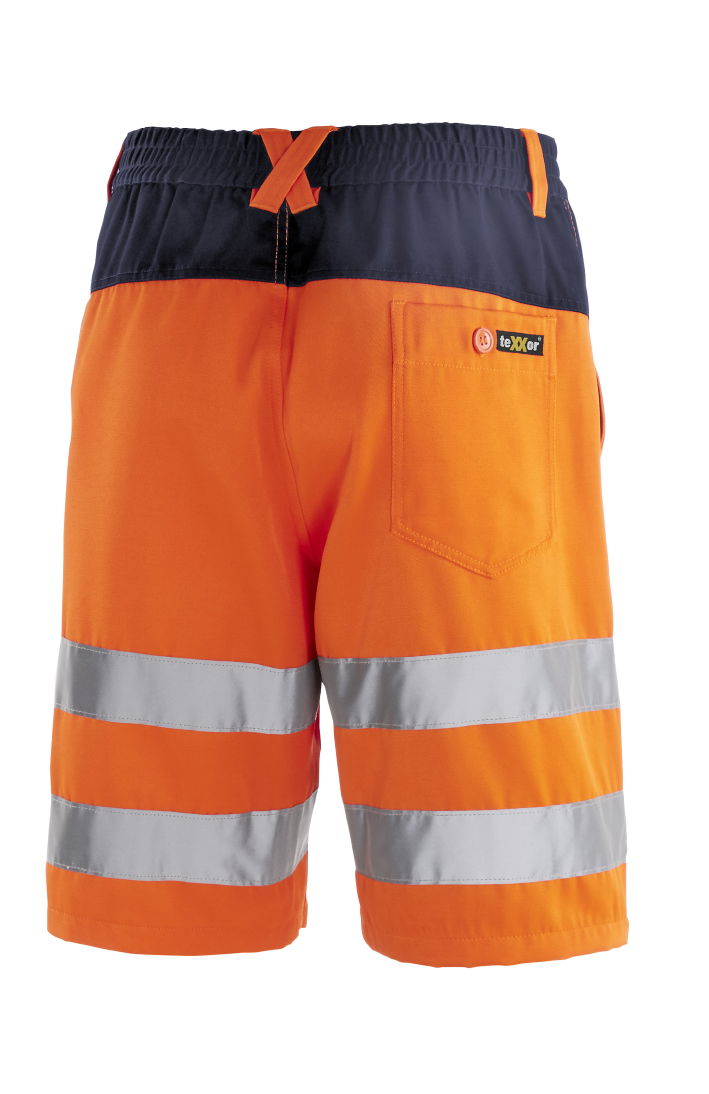 teXXor® Warnschutz-Shorts ERIE, 48, leuchtorange/navy